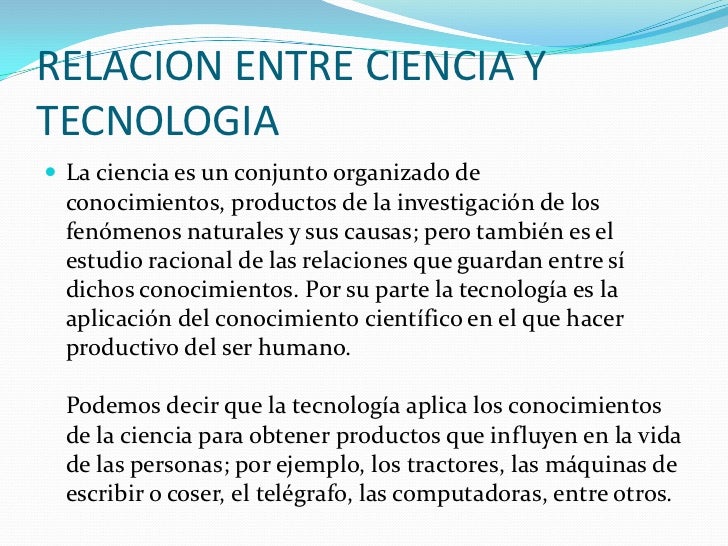 Ciencia y tecnologia Ciencia y tecnologia