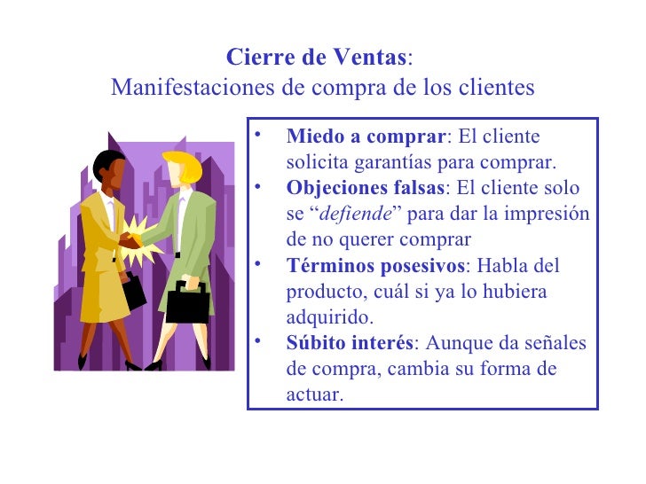 Cierre De Ventas