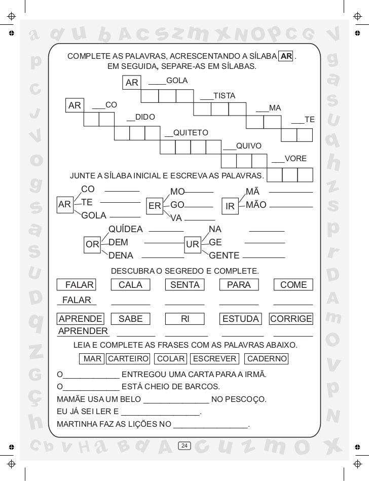 Junte As Silabas E Descubra As Palavras