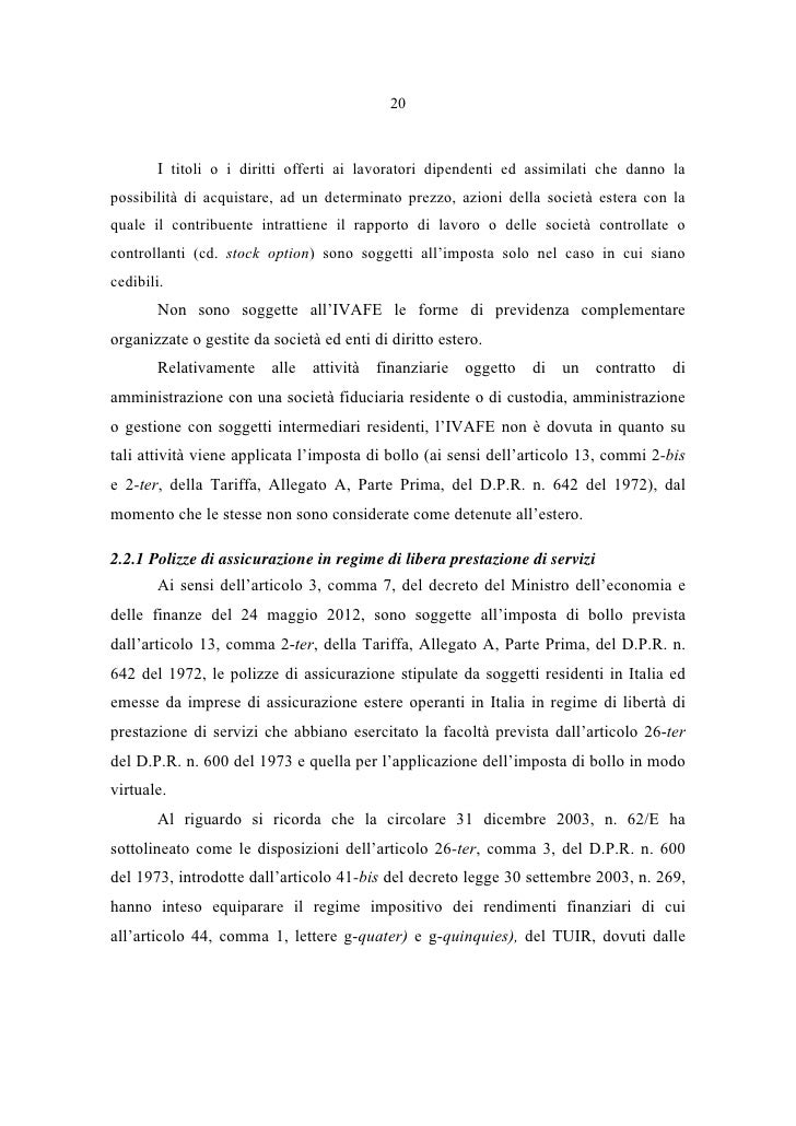 Ivafe su stock options