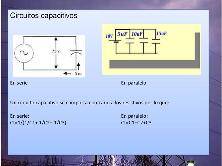 Circuito capacitivo y circuito inductivo