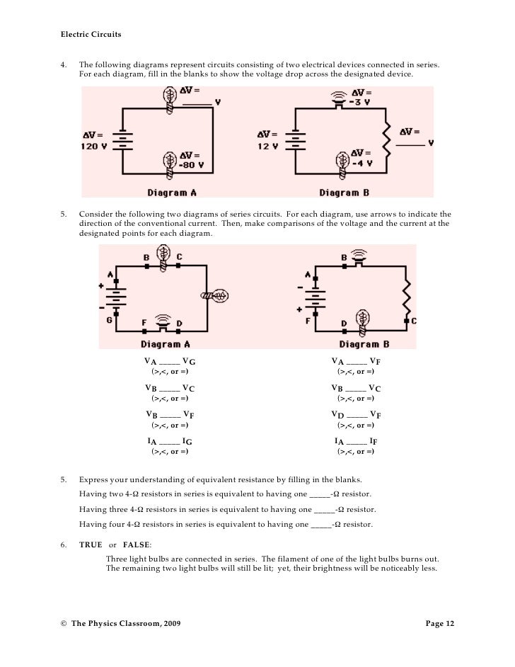 Circuit worksheets