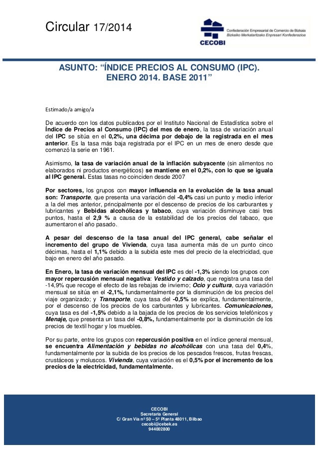 IPC INDICE PRECIOS CONSUMO ipc indice precios consumo: