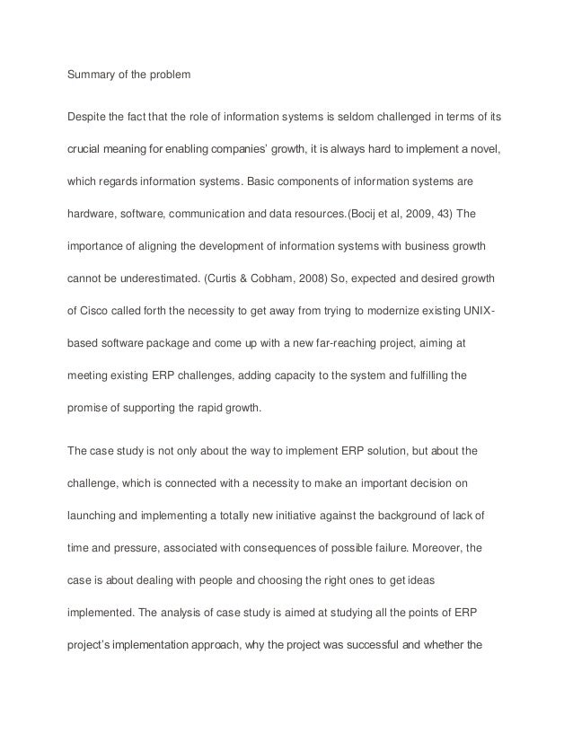 cisco erp case study answers cisco erp case study answers