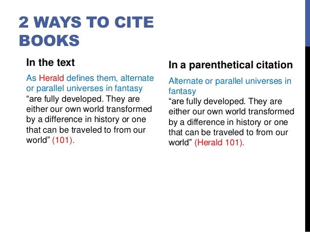 how to quote a book in an essay