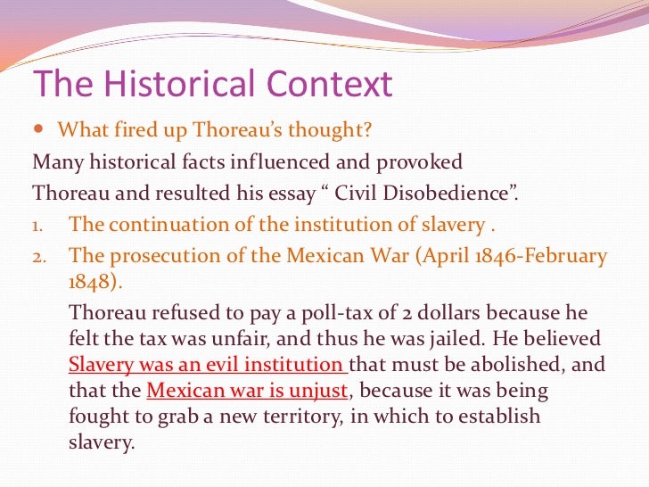 Essay on civil disobedience