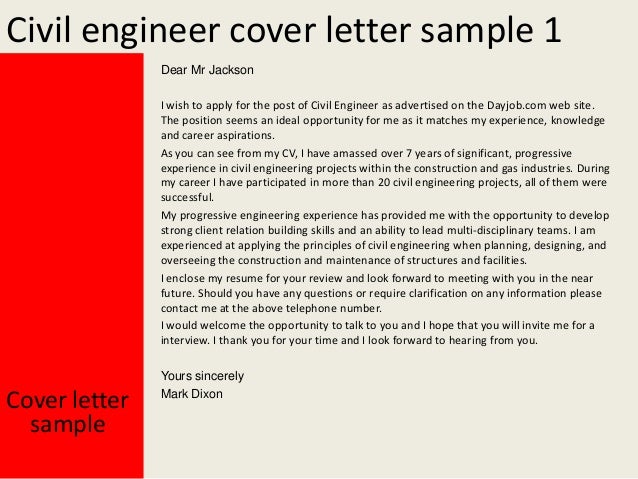 Civil engineering student cover letter examples