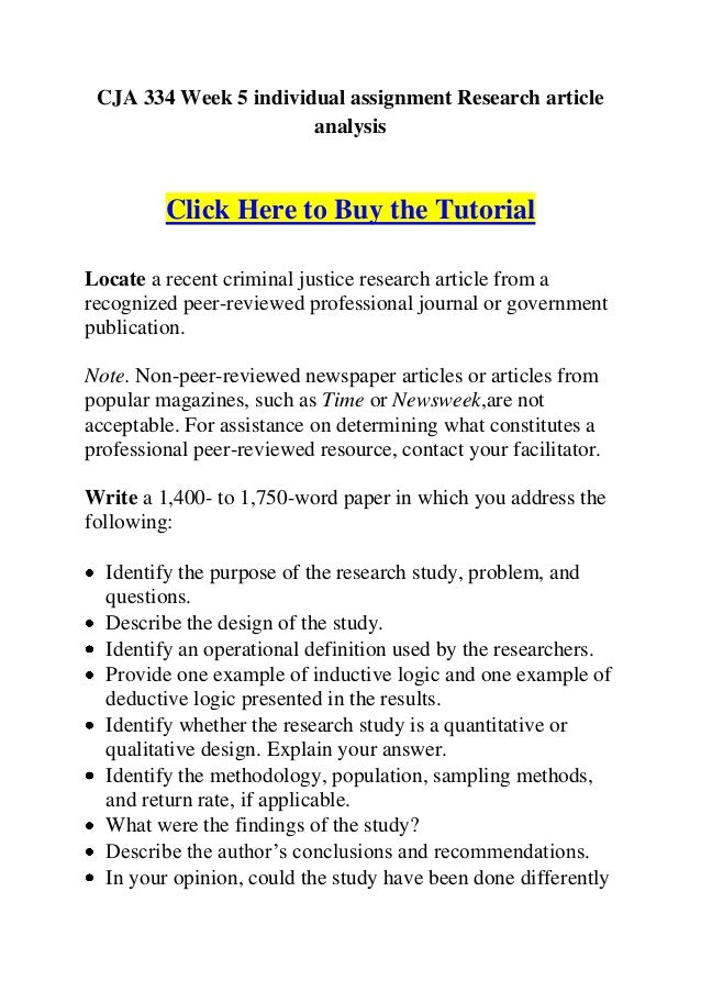 Article Analysis Essay