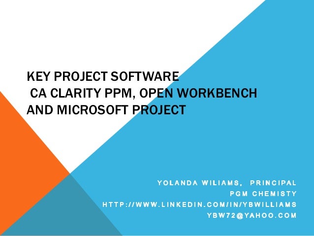 Clarity MS Project and Open Workbench