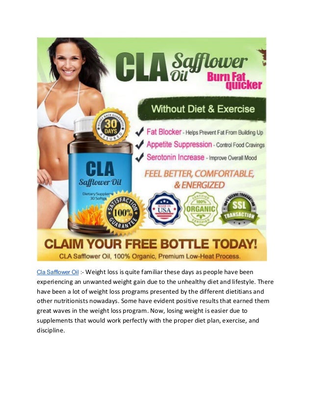 CLA Safflower Oil: Uses, Side Effects and Warnings