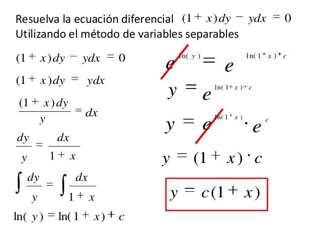 Clase 04 ecuación de variable separable