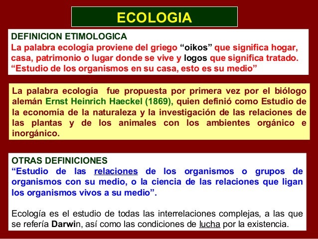 ECOLOGIA