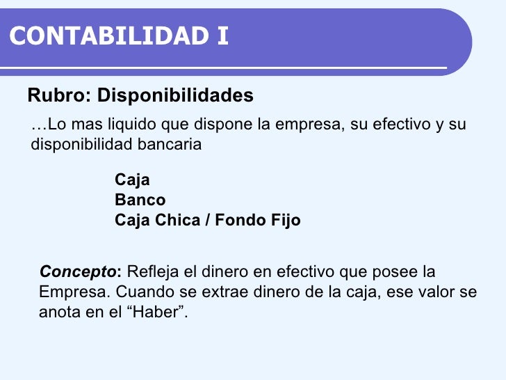 El Activo - Contabilidad I
