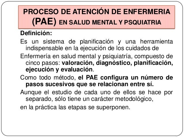 PAE EN SALUD MENTAL Y PSIQUIATRIA.