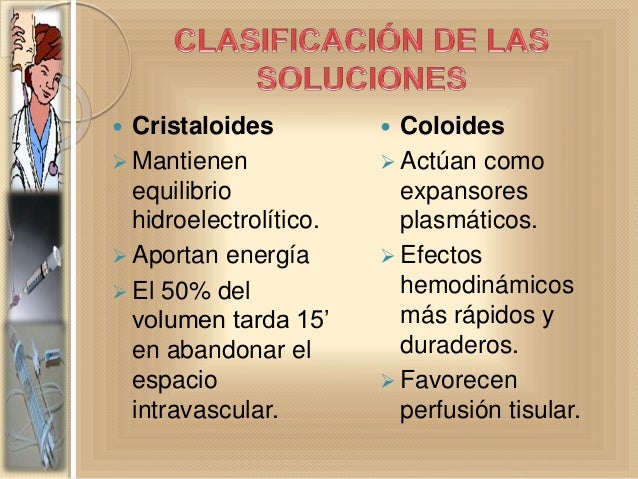 Tipos De Soluciones Intravenosas Y Su Clasificacion