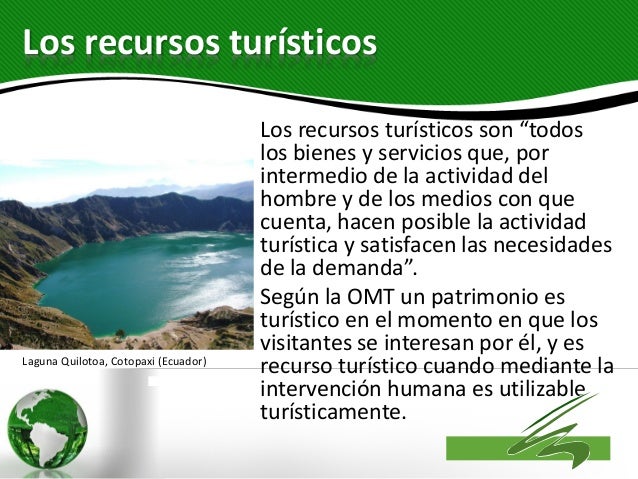 Clasificacion De Recursos Y Servicios Turisticos