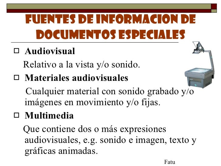 Clasificacion de medios audiovisuales
