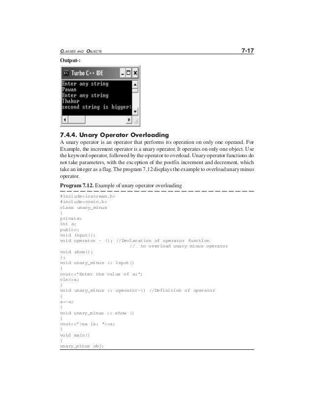 c operator overloading example