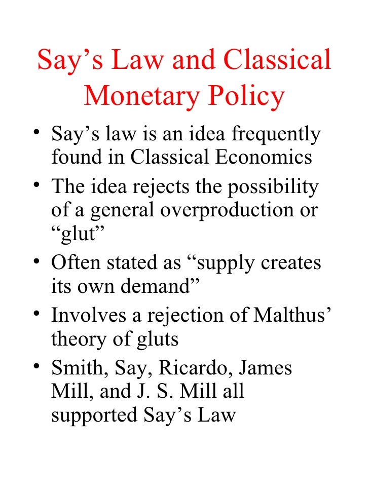 An analysis of the classical theory of macroeconomics