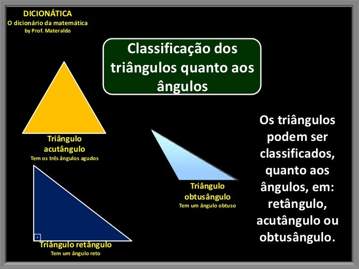Os Triangulos Podem Ser Classificados Com Relacao Aos Seus Angulos