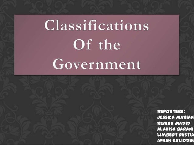 The Classification Of Municipal Government