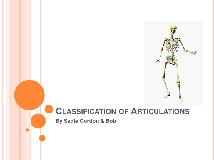 Classification of articulations
