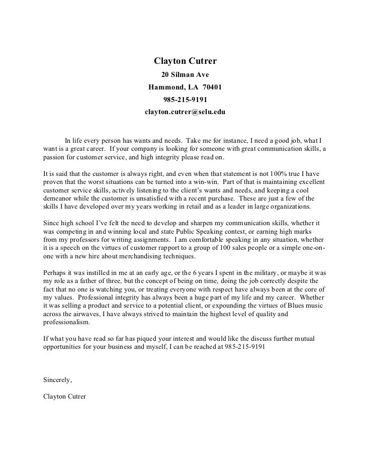 generic cover letter templates