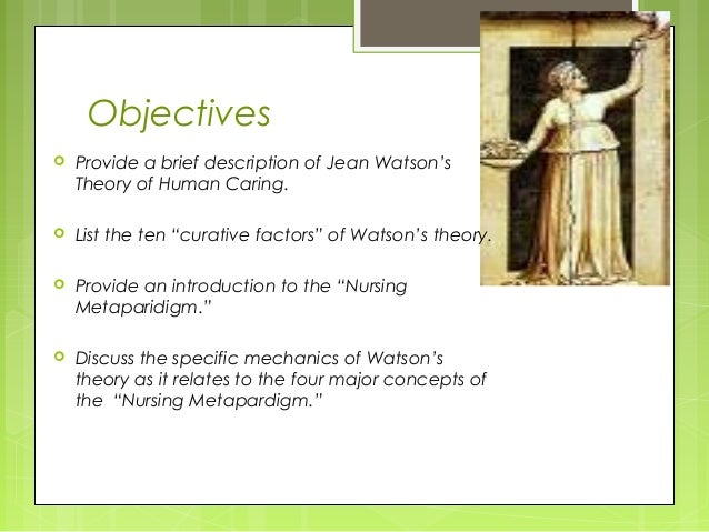 jean watson s theory of caring essay This paper presents an analysis and critique of a published nursing philosophy and theory by the nurse theorist jean watson the analysis is based on watson's publications about her theory, especially her 1979 book, nursing: the philosophy and science of caring, and her 1985 book, nursing: human science and human care: a theory. jean watson s theory of caring essay This paper presents an analysis and critique of a published nursing philosophy and theory by the nurse theorist jean watson the analysis is based on watson's publications about her theory, especially her 1979 book, nursing: the philosophy and science of caring, and her 1985 book, nursing: human science and human care: a theory.