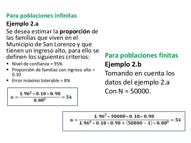 Cálculo del tamaño de muestra (con ejemplos)