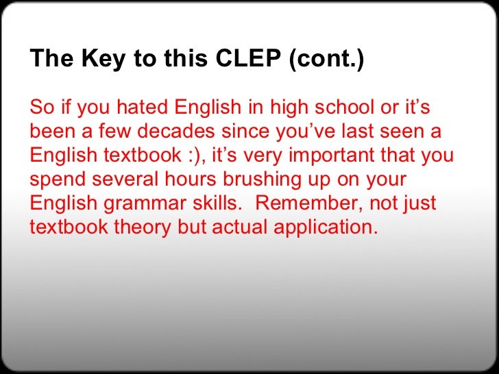 clep english with essay clep english with essay