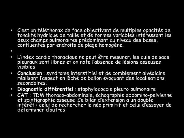 traitement du cancer generalise