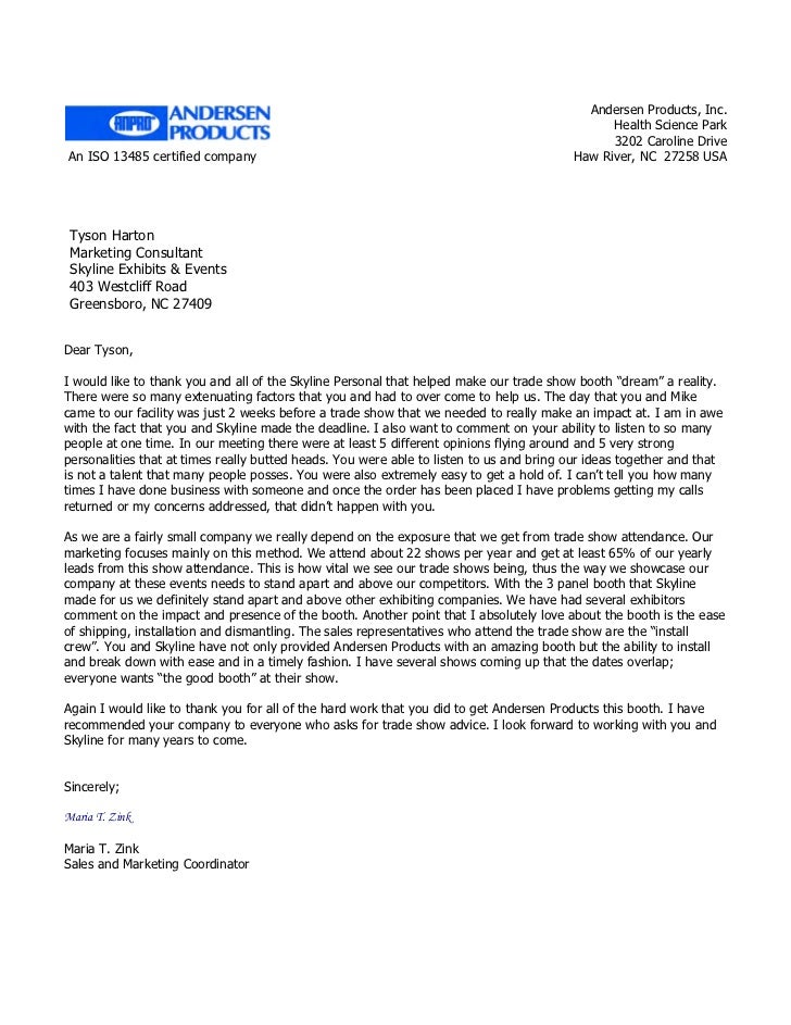 client reference letter