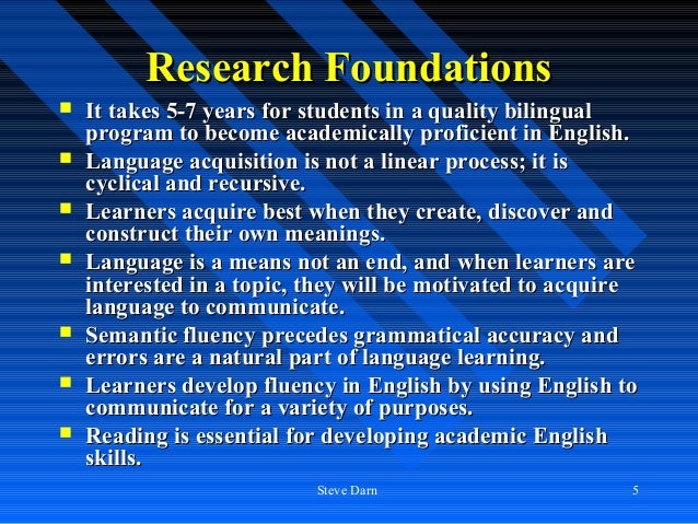 RESEARCH FOUNDATIONS