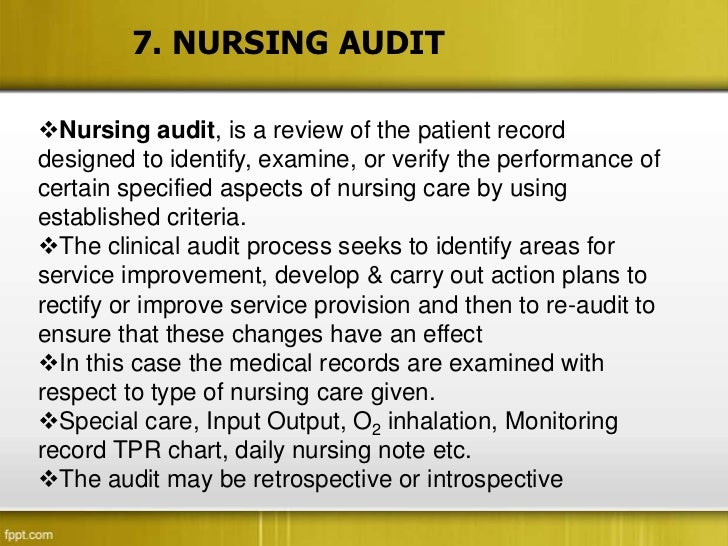 clinilal audit tpr chart sample