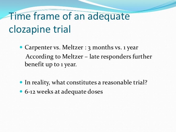 Clozapine Drug Levels