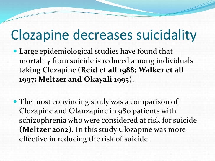 Clozaril Side Effects Seizures