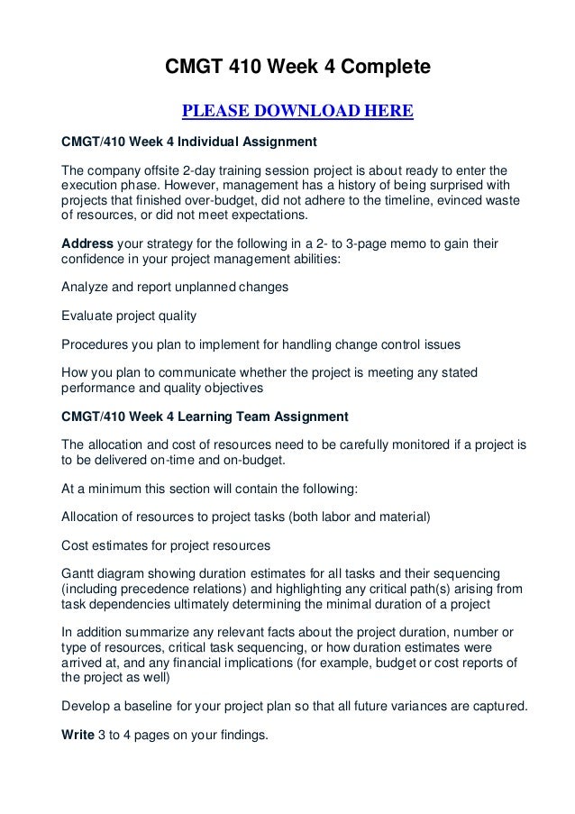 cmgt 410 week 1 5 complete Cmgt 410 is a online tutorial store we provides cmgt 410 entire course home my cmgt 410 week 5 final powerpoint presentation cmgt 410 week 5 dq 1 and. cmgt 410 week 1 5 complete Cmgt 410 is a online tutorial store we provides cmgt 410 entire course home my cmgt 410 week 5 final powerpoint presentation cmgt 410 week 5 dq 1 and.