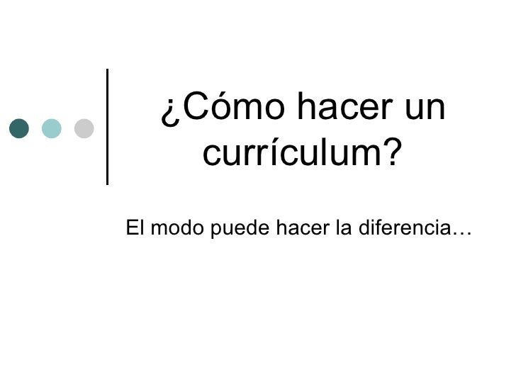 como se realiza un curriculum vitae como se realiza un curriculum vitae