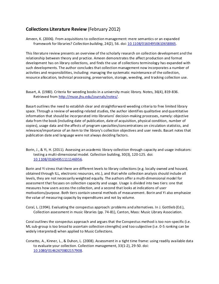The Critical Literature Review - Sociology