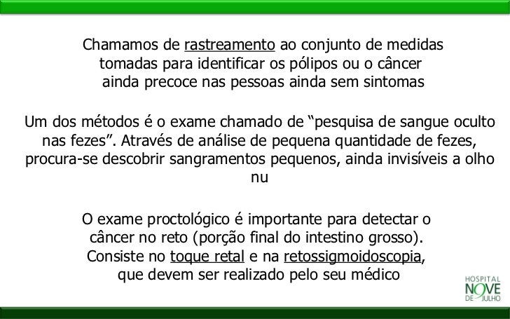 Dieta para fazer exame de sangue oculto nas fezes