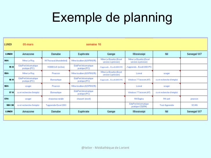 exemple planning 12 heures