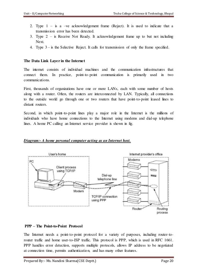 Computer Network Notes UNIT II