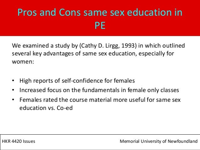 Same Sex Education Pros And Cons 69