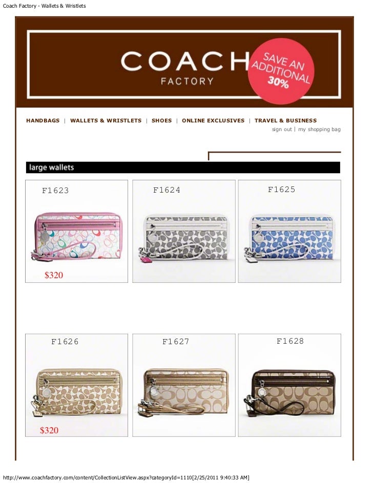 coach wristlets factory
