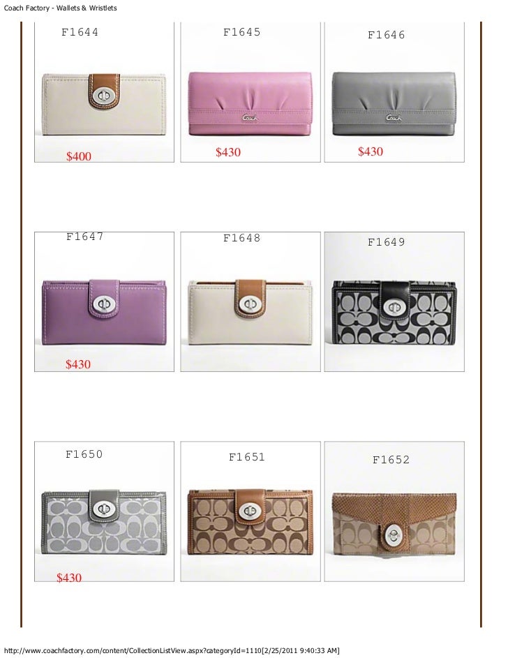 coach wristlets factory