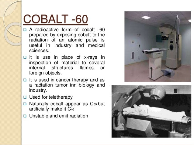 cobalt 60 machine parts