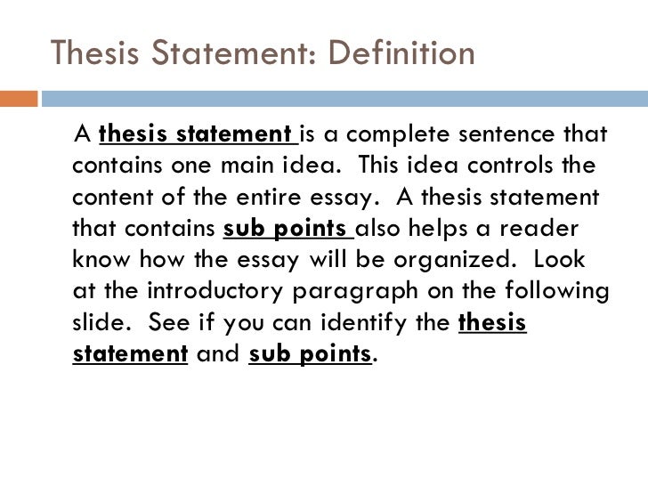 Critical Thinking Course: Corbett essay: Finding a Thesis