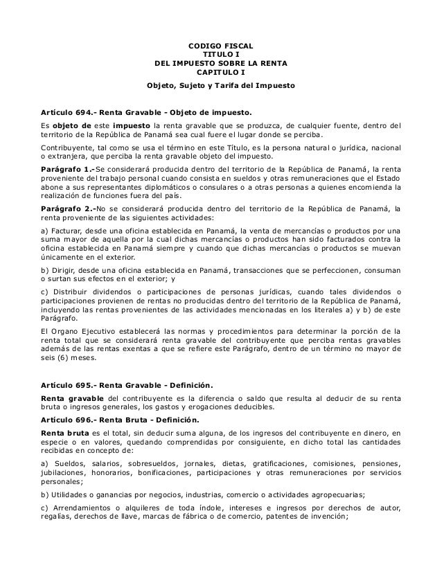 LEY FISCAL PANAMA ley fiscal panama: