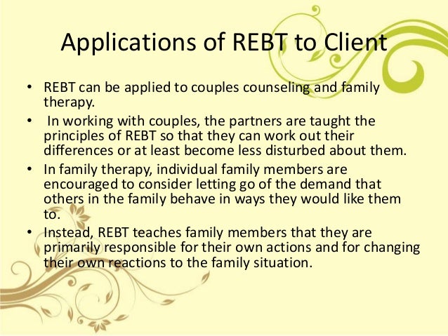 Rebt therapy examples picture