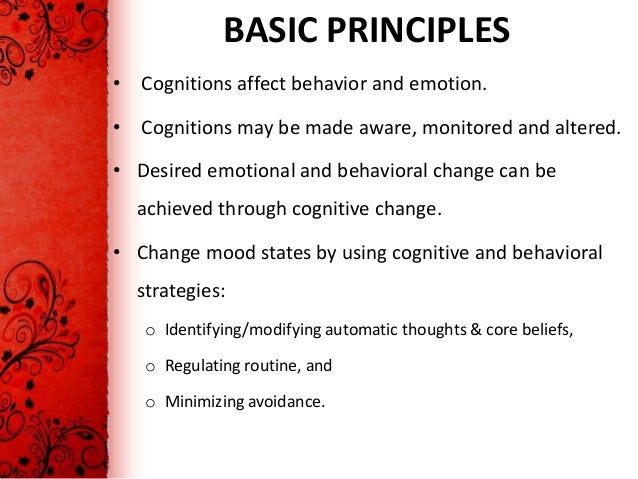 The Principles Of Cognitive Behavioral Therapy